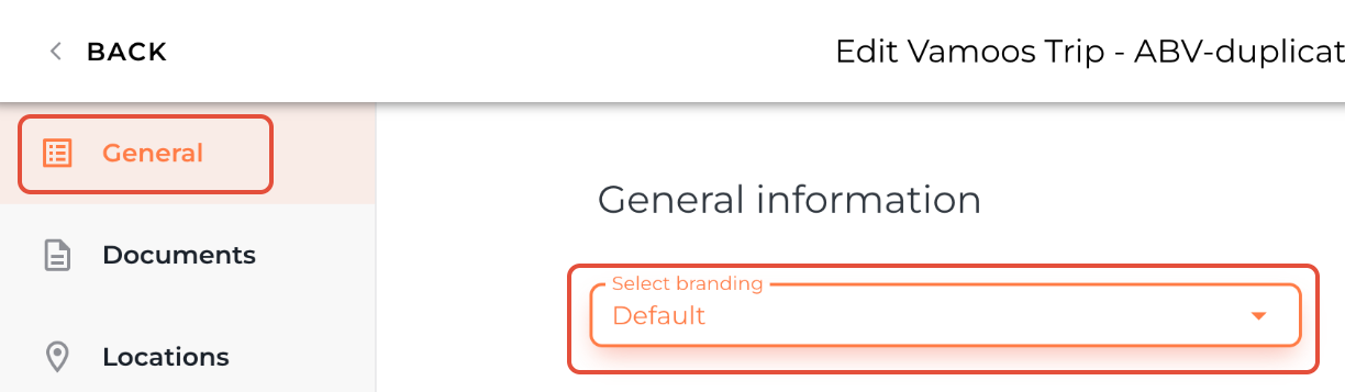 Apply branding to trip screenshot