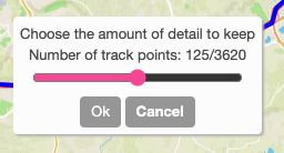 Editing waypoints in GPX Studio