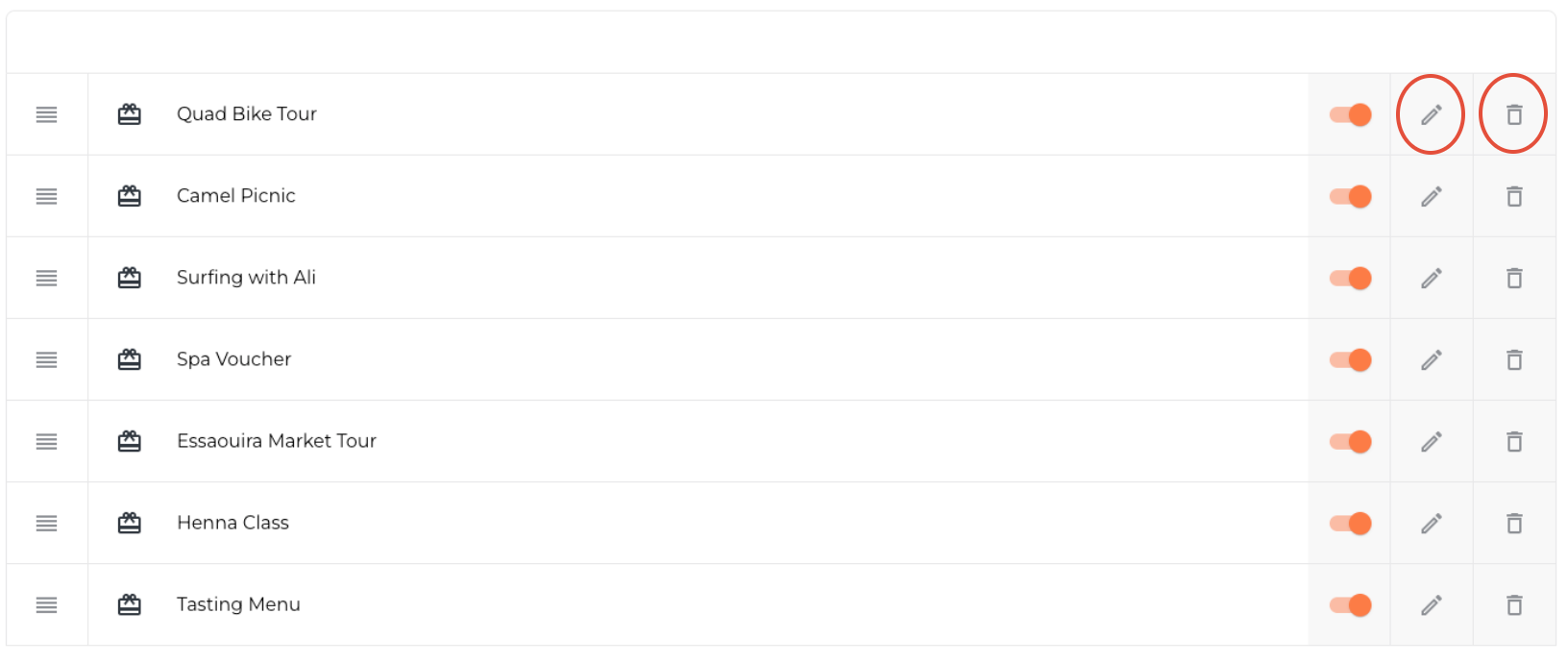 Edit or delete voucher