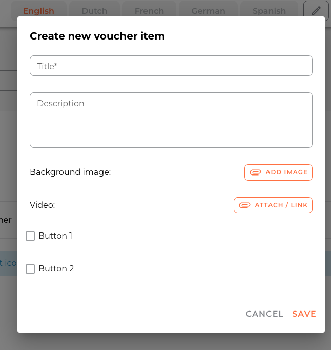 Voucher fields