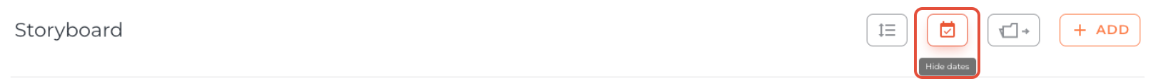 Hide dates on storyboard