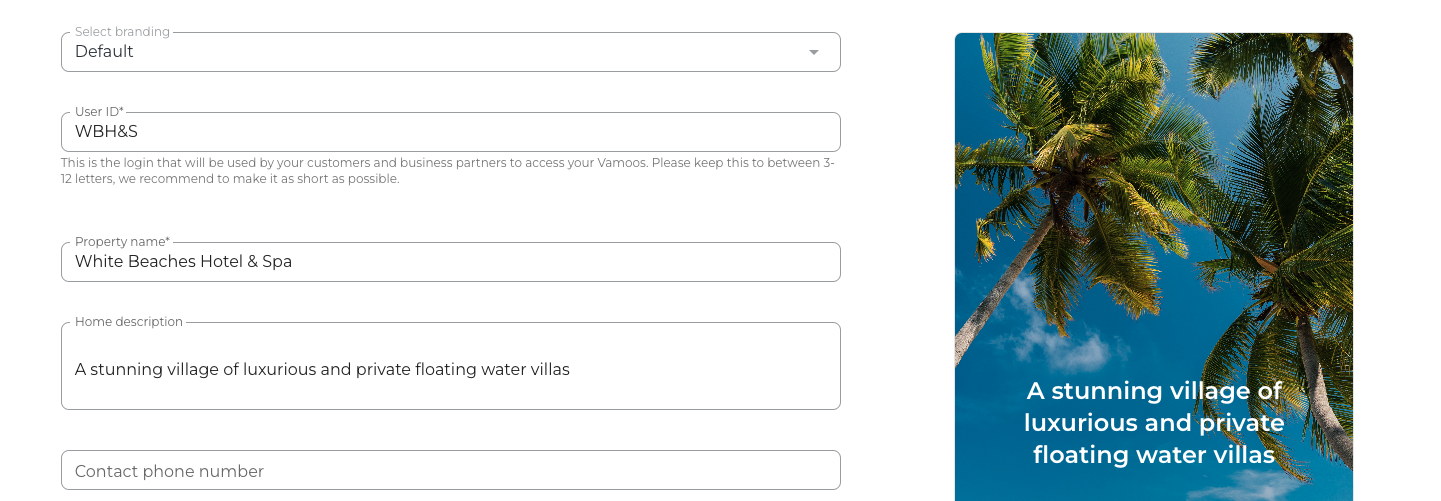 Home description preview