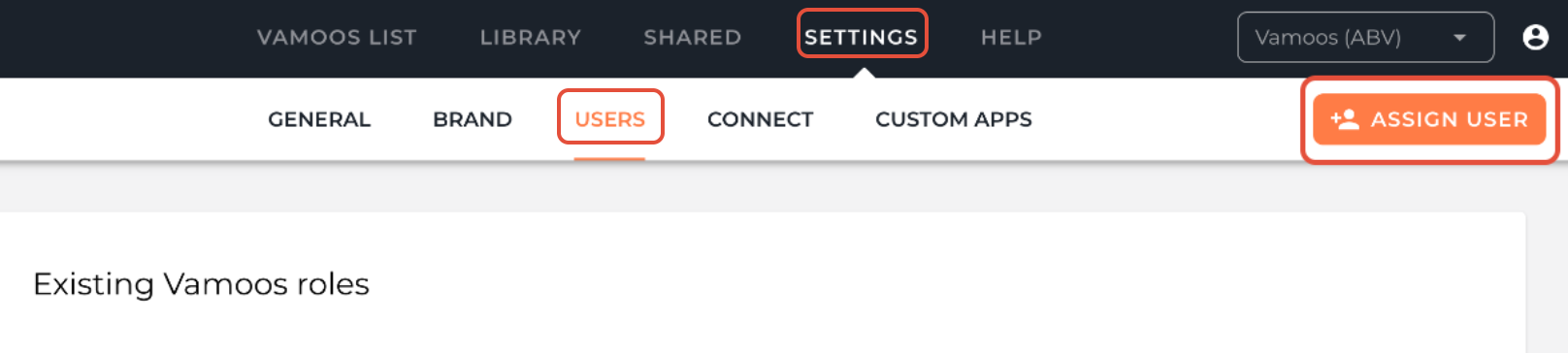 Assign user screenshot