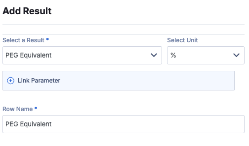 Preview: Add Result modal