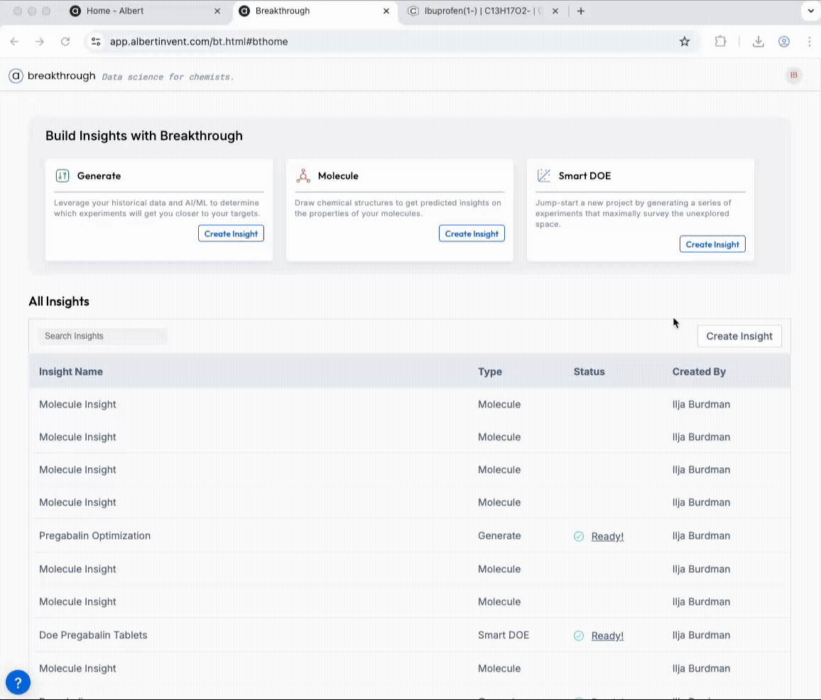 Molecule (StructurAI) — predictions view