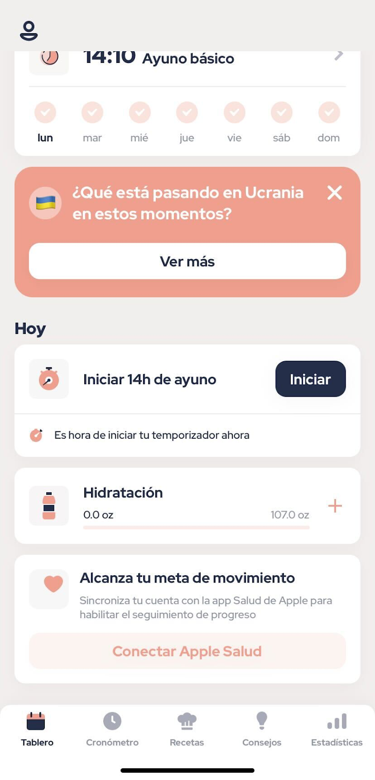 ¿Cómo puedo conectar la aplicación con Apple Health?