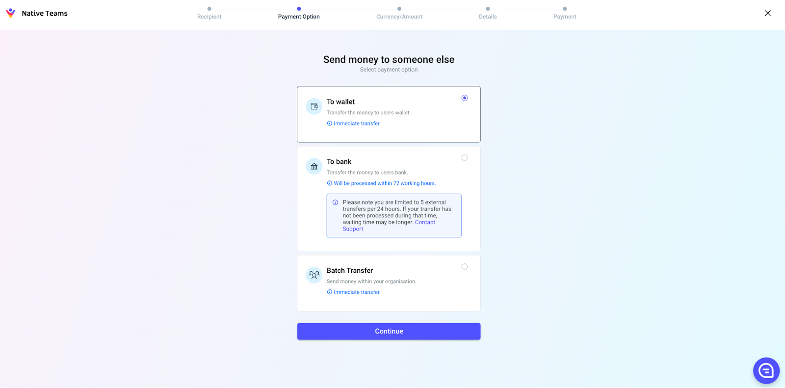 What are Wallet to Wallet transfers?